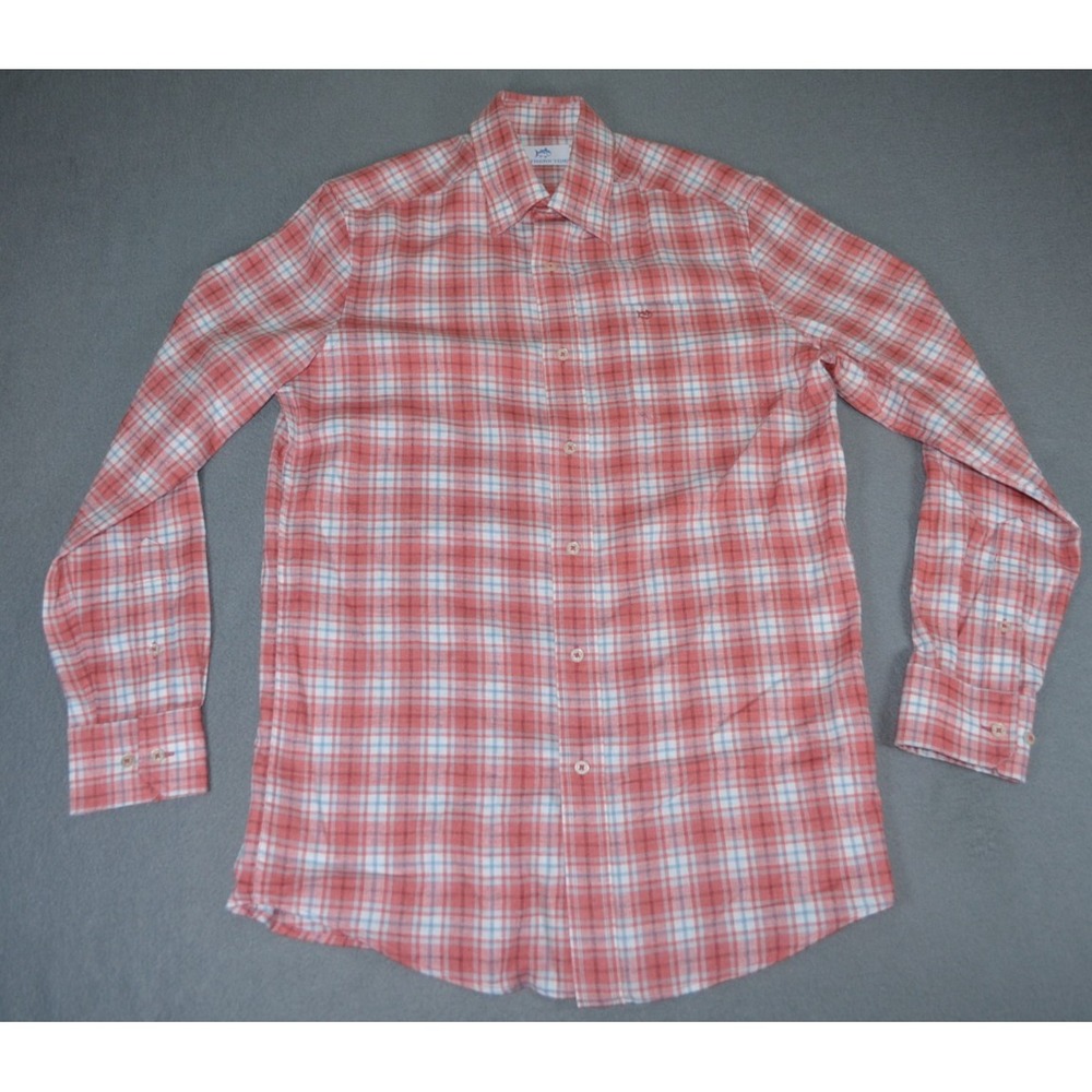 Southern Tide Beach Flannel Howland Plaid Sport Shirt Blue Plaid Size Small